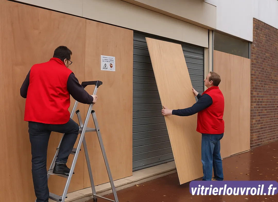 Mise en sécurité fermeture provisoire Louvroil