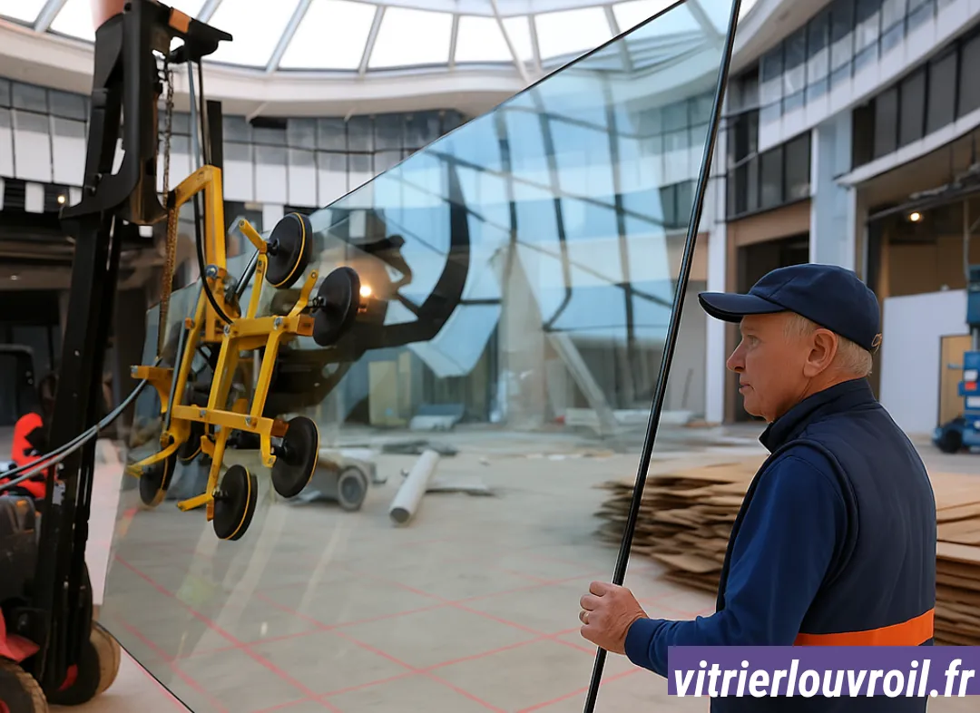 Remplacement de vitrine magasin Louvroil